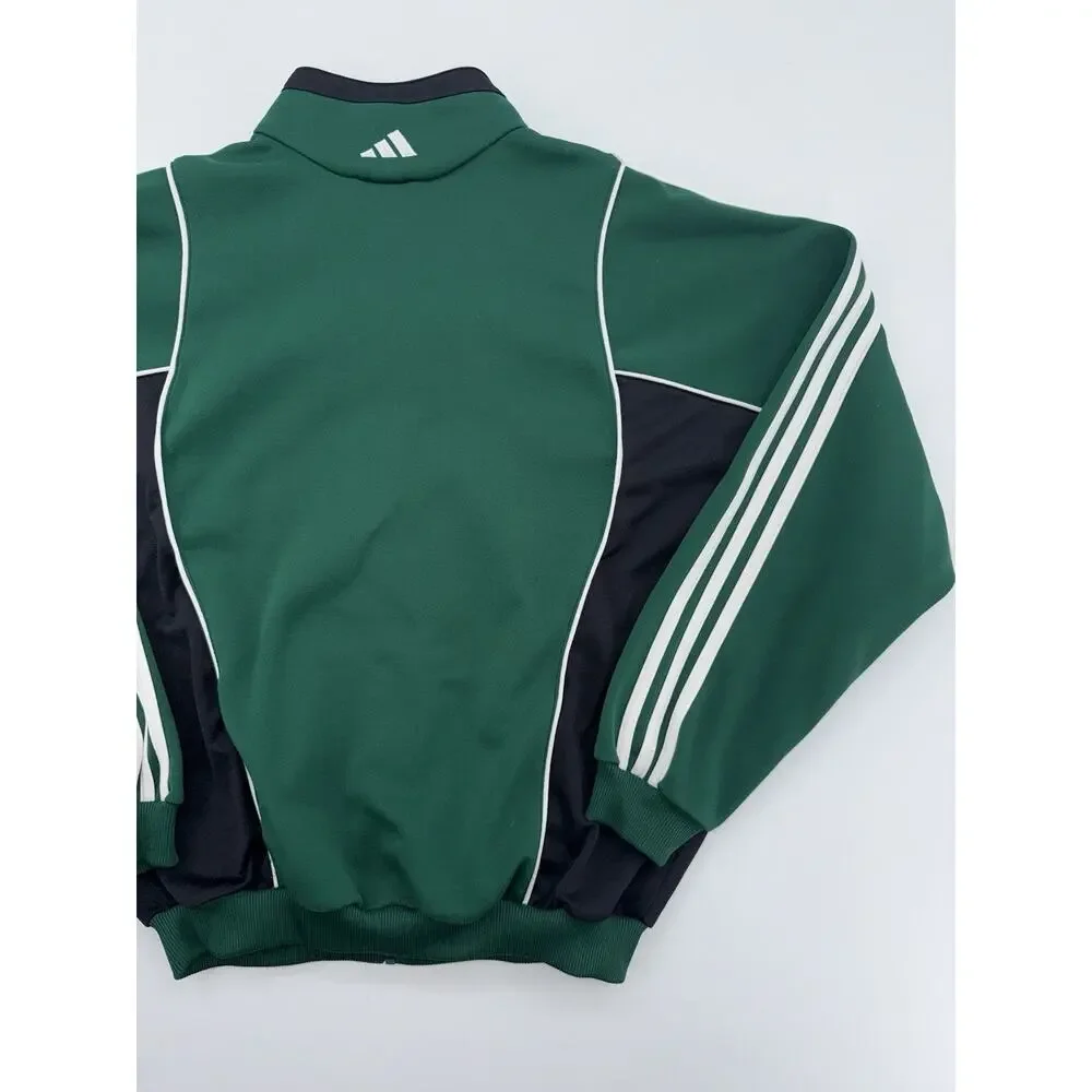 Adidas vintage Green Track jacket men’s Large 00s 90s 3 Stripes Y2K
